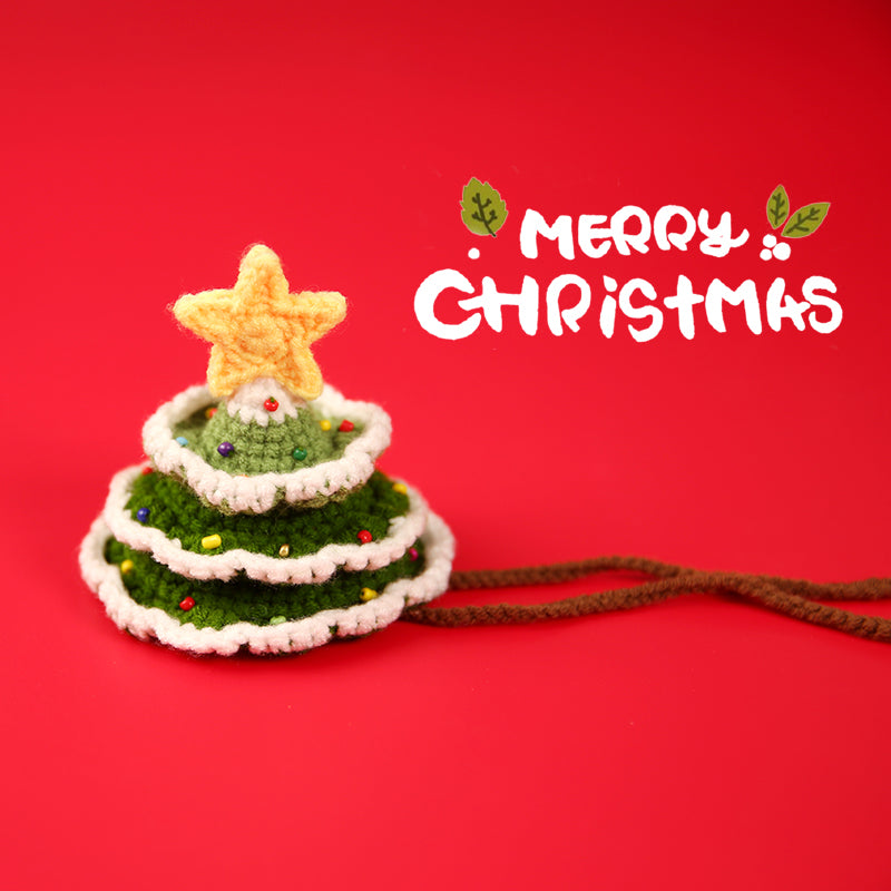 Christmas Pet Accessories - Knitted Hats Collars Bibs Scarves