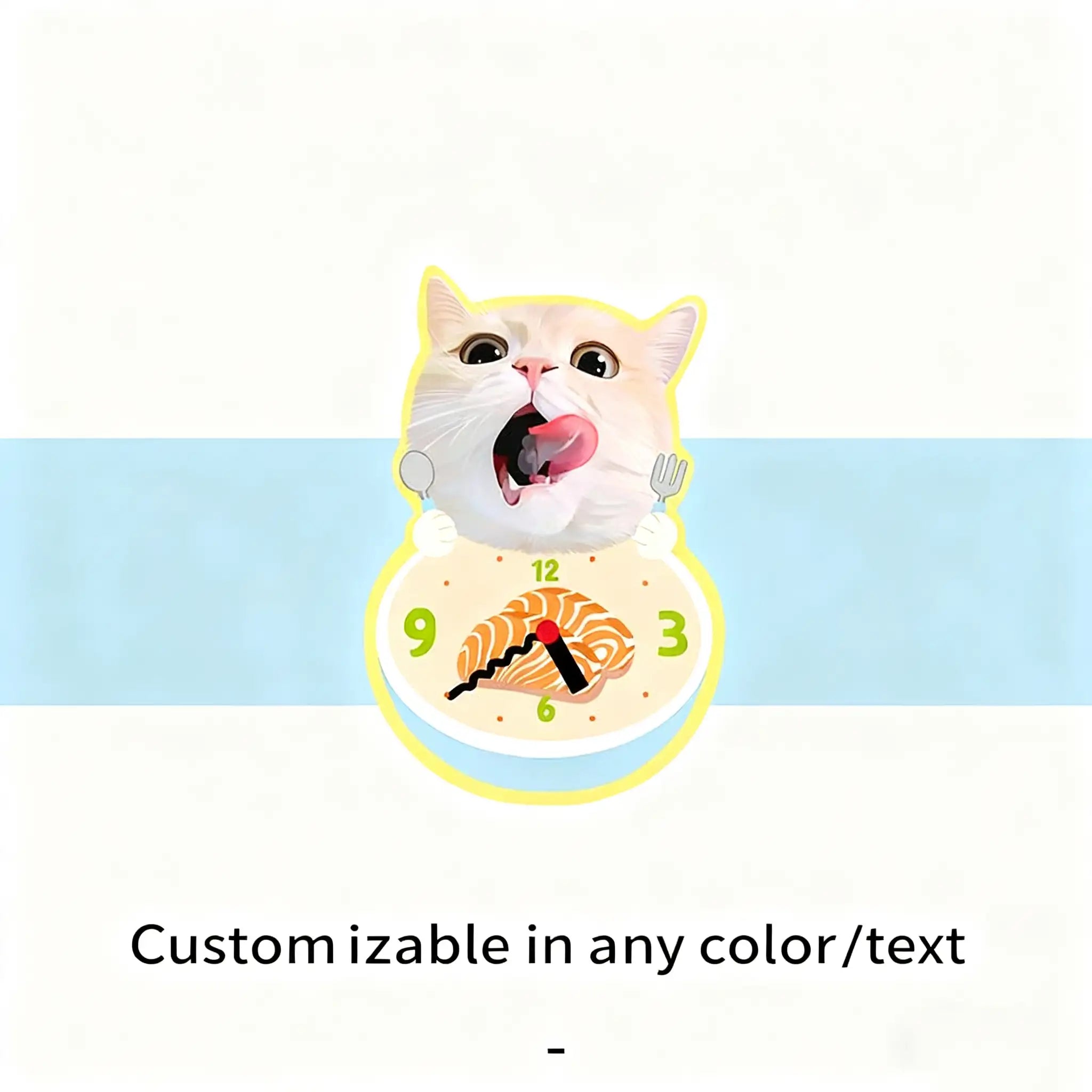 Kittyoo Custom Pet Clock - Creative Cat & Dog Wall Clock