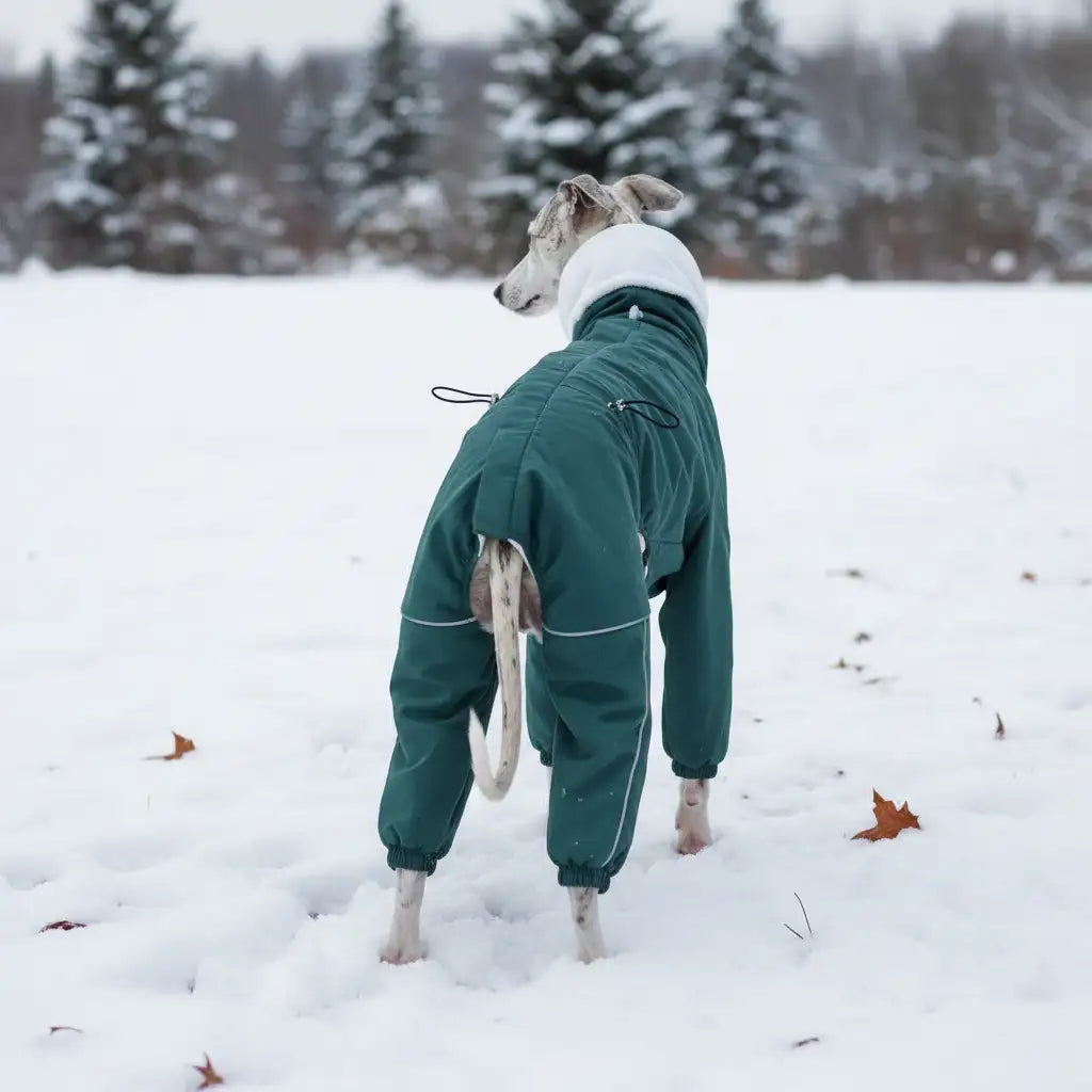 Kittyoo Winter Dog Parka | Waterproof Windproof 4-Leg Coat for Greyhound