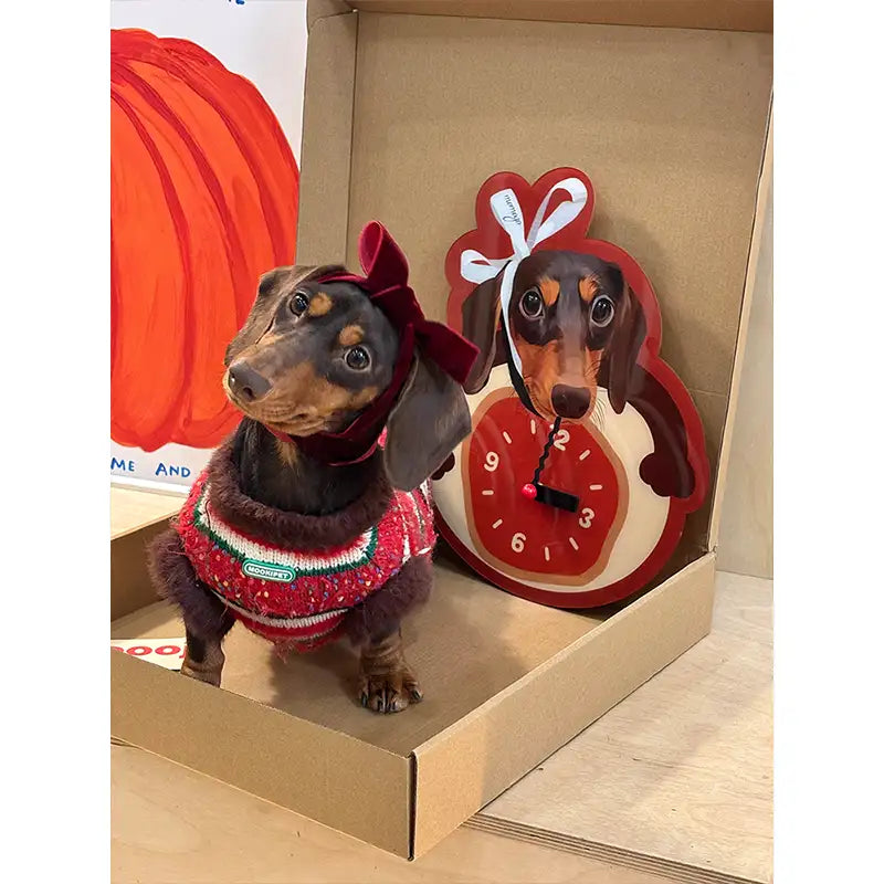 Kittyoo Custom Pet Clock - Creative Cat & Dog Wall Clock