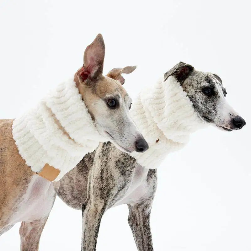 Fleecehalsvarmer til hund - Whippet italiensk greyhound skjerf 