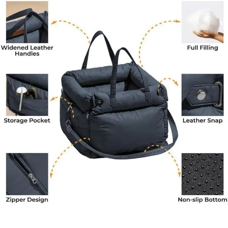 Lit de voyage portable pour animaux de compagnie - Lit de voyage pour chien et chat - Imperméable et lavable 