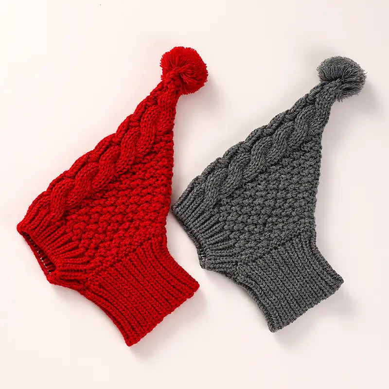 Bonnet chaud en tricot pour Whippet et Lévrier italien - Joli bonnet d'hiver pour chien 