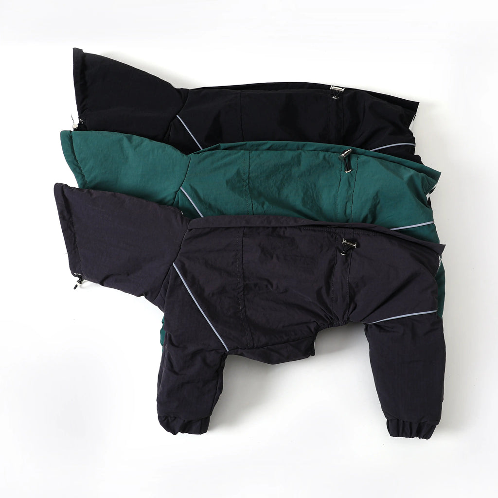 Kittyoo Winter Dog Parka | Waterproof Windproof 4-Leg Coat for Greyhound