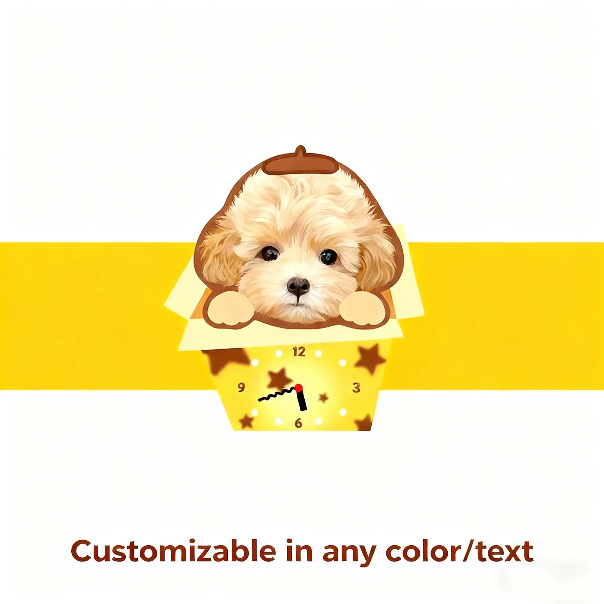 Kittyoo Custom Pet Clock - Creative Cat & Dog Wall Clock