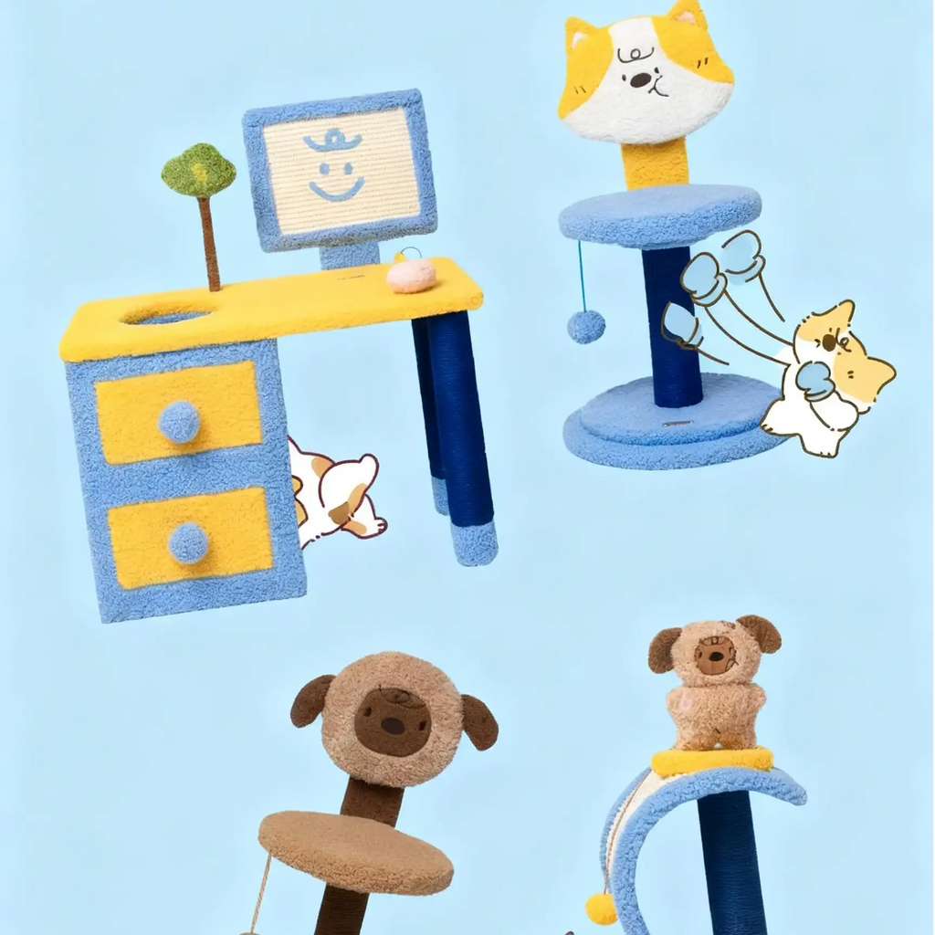 Kittyoo Rotating Cat Tree & Scratching Posts