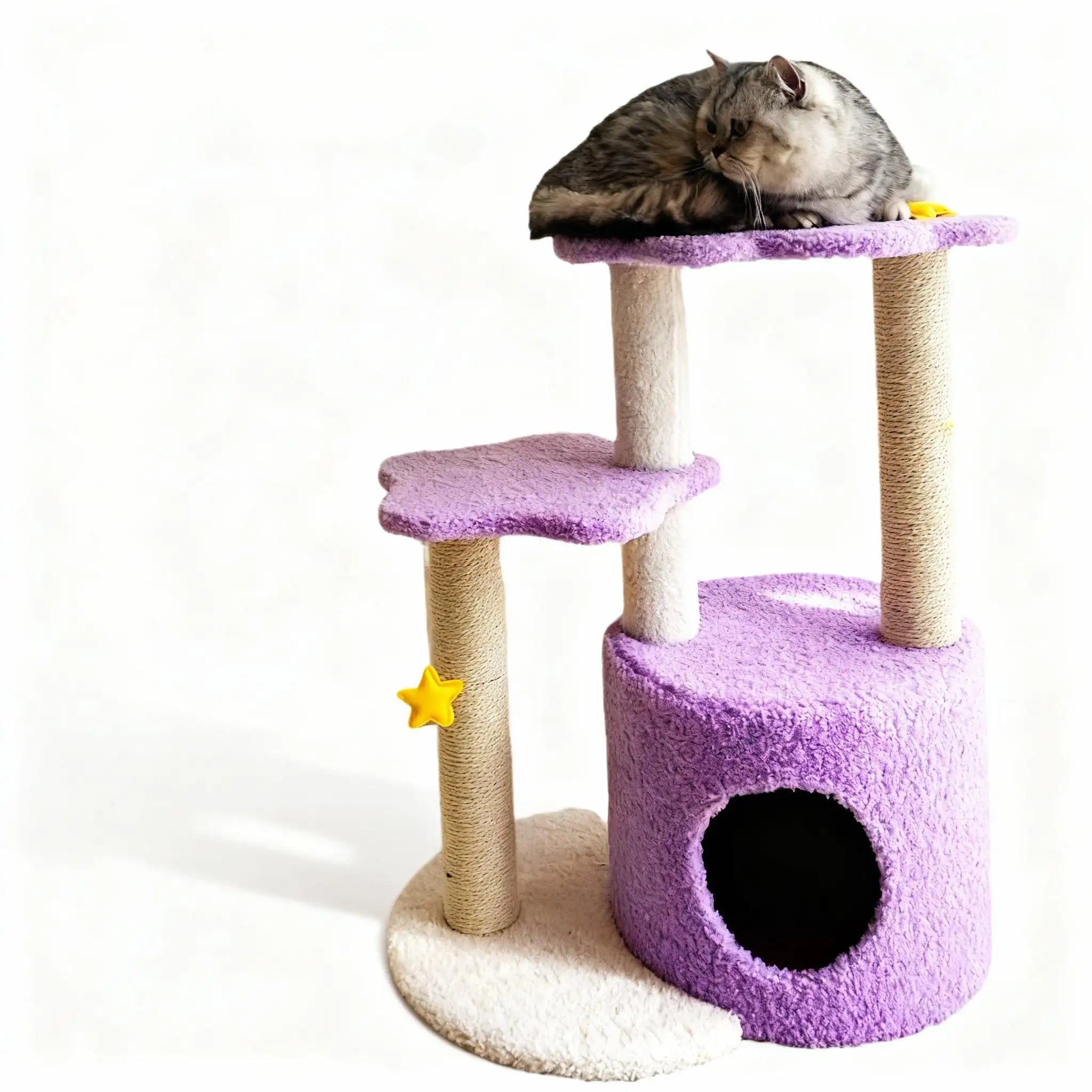 Kittyoo Purple Dream Star Moon Cat Tree