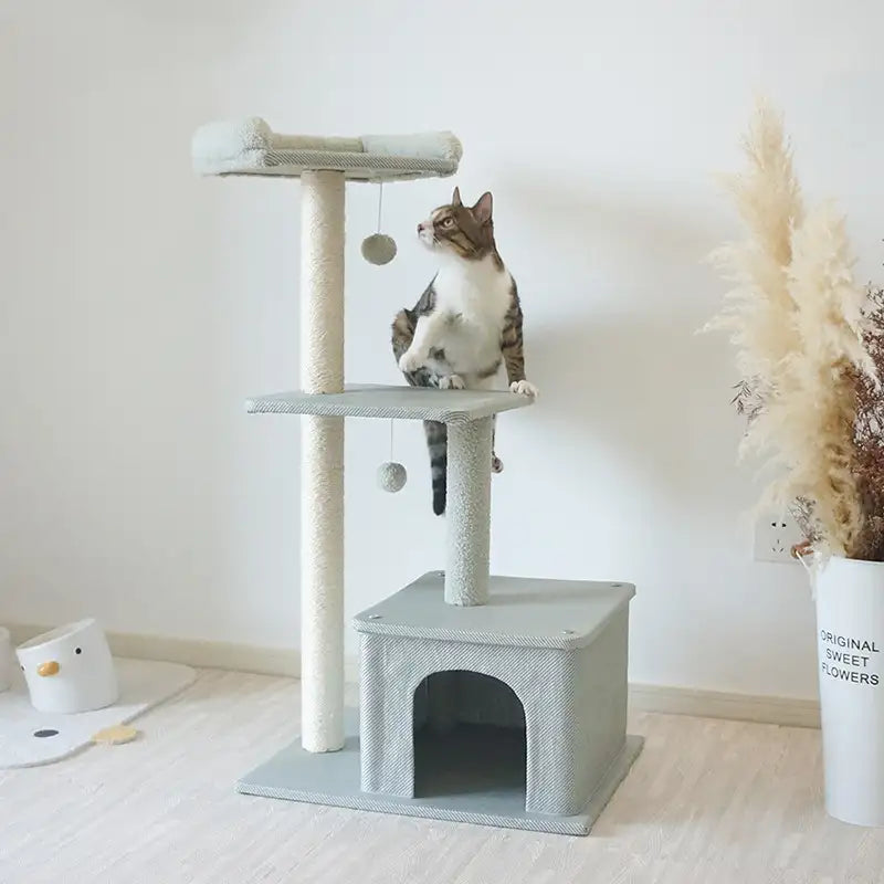 Kittyoo ToLee Bean Green Ice Silk Cat Tree