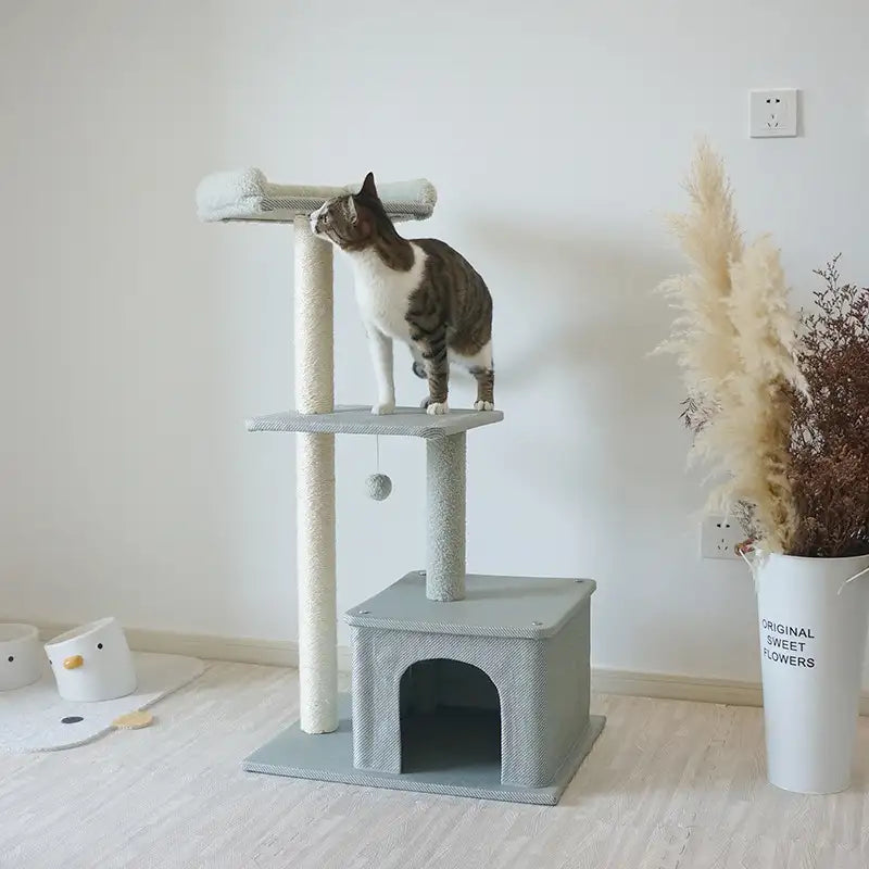 Kittyoo ToLee Bean Green Ice Silk Cat Tree
