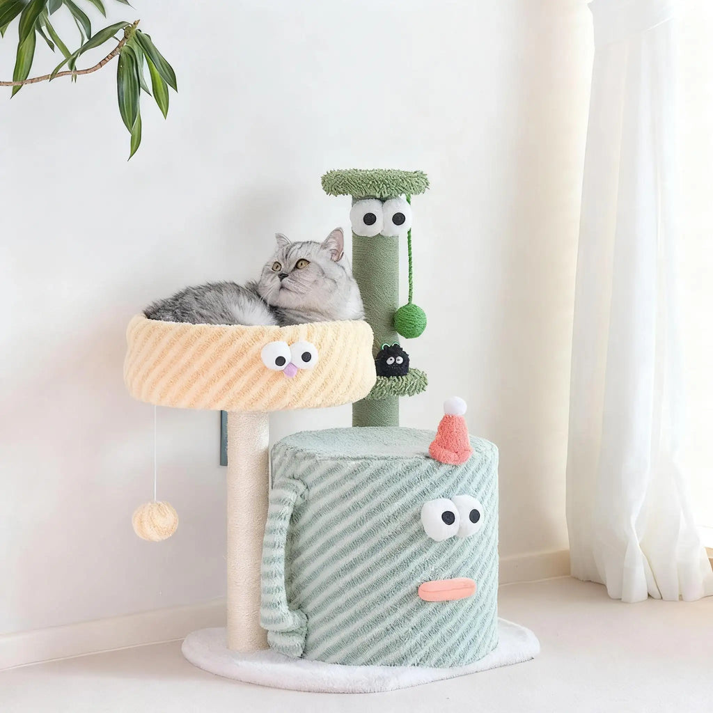 Kittyoo Green Monster Cat Tree