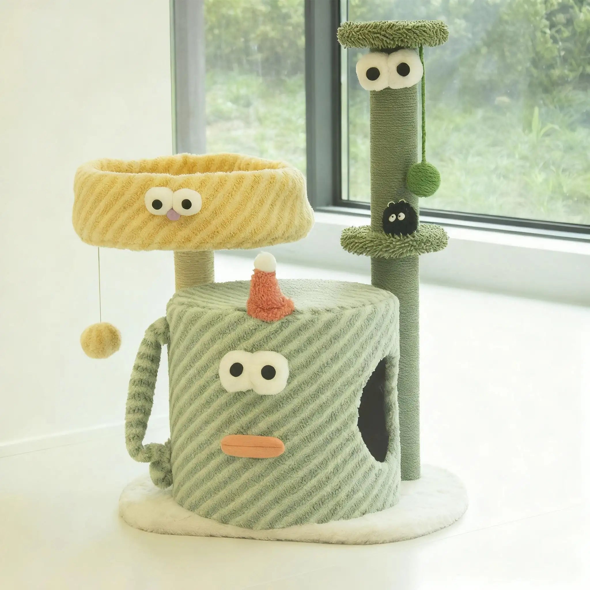 Kittyoo Green Monster Cat Tree