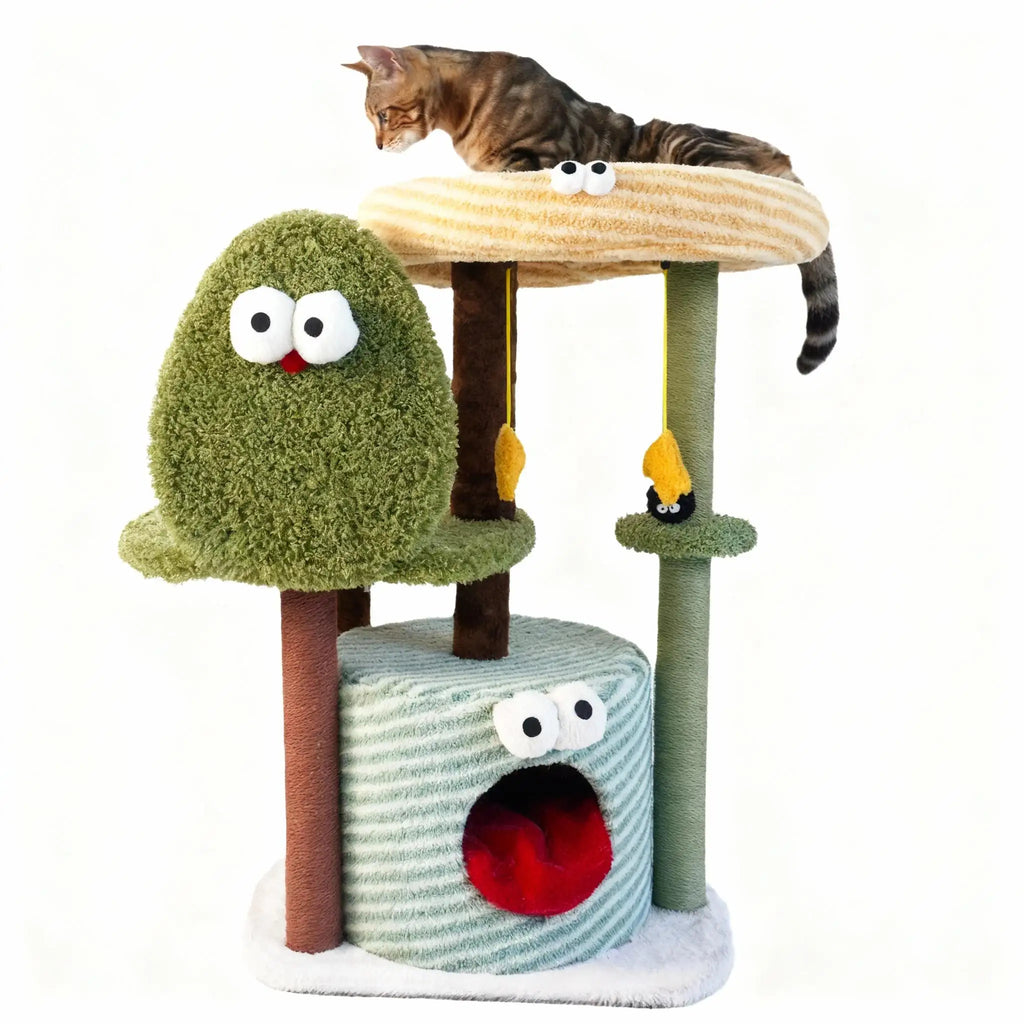 Kittyoo Green Monster Cat Tree