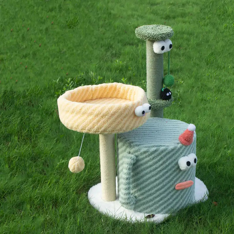 Kittyoo Green Monster Cat Tree