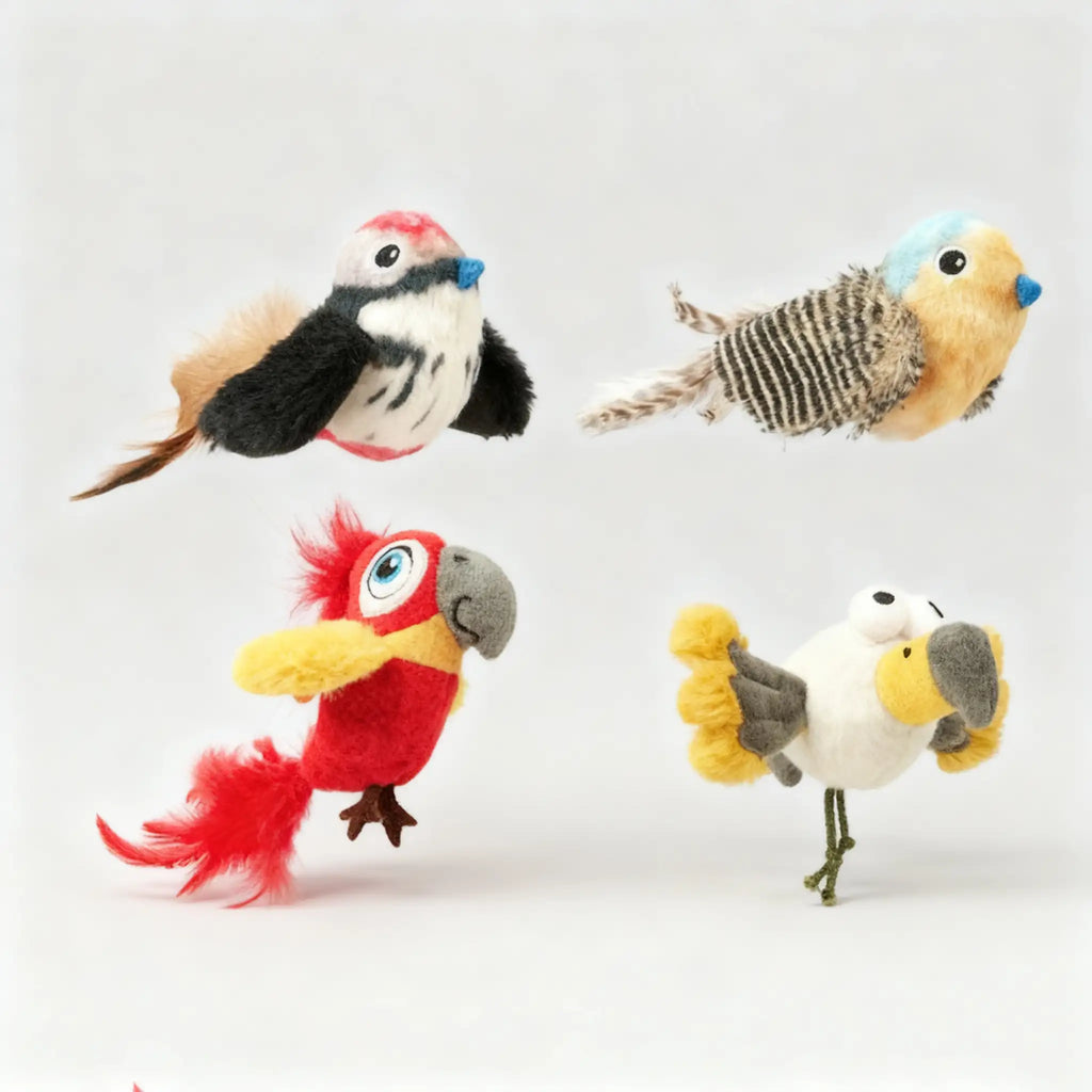 Kittyoo Catnip Bird Toy with Sound