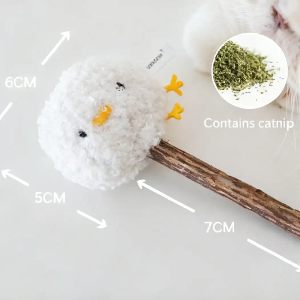 Kittyoo Chick Wood Catnip Stick