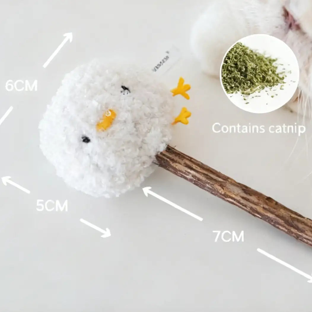 Kittyoo Chick Wood Catnip Stick