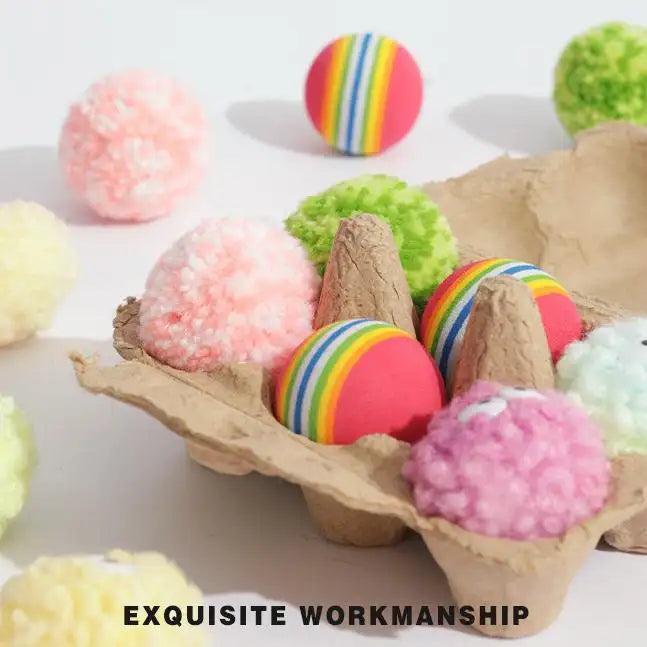 Kittyoo Egg Ball Cat Toy- with Catnip & Bell