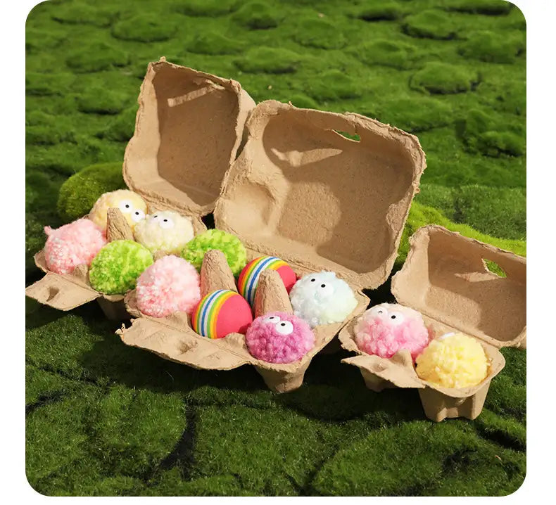 Kittyoo Egg Ball Cat Toy- with Catnip & Bell