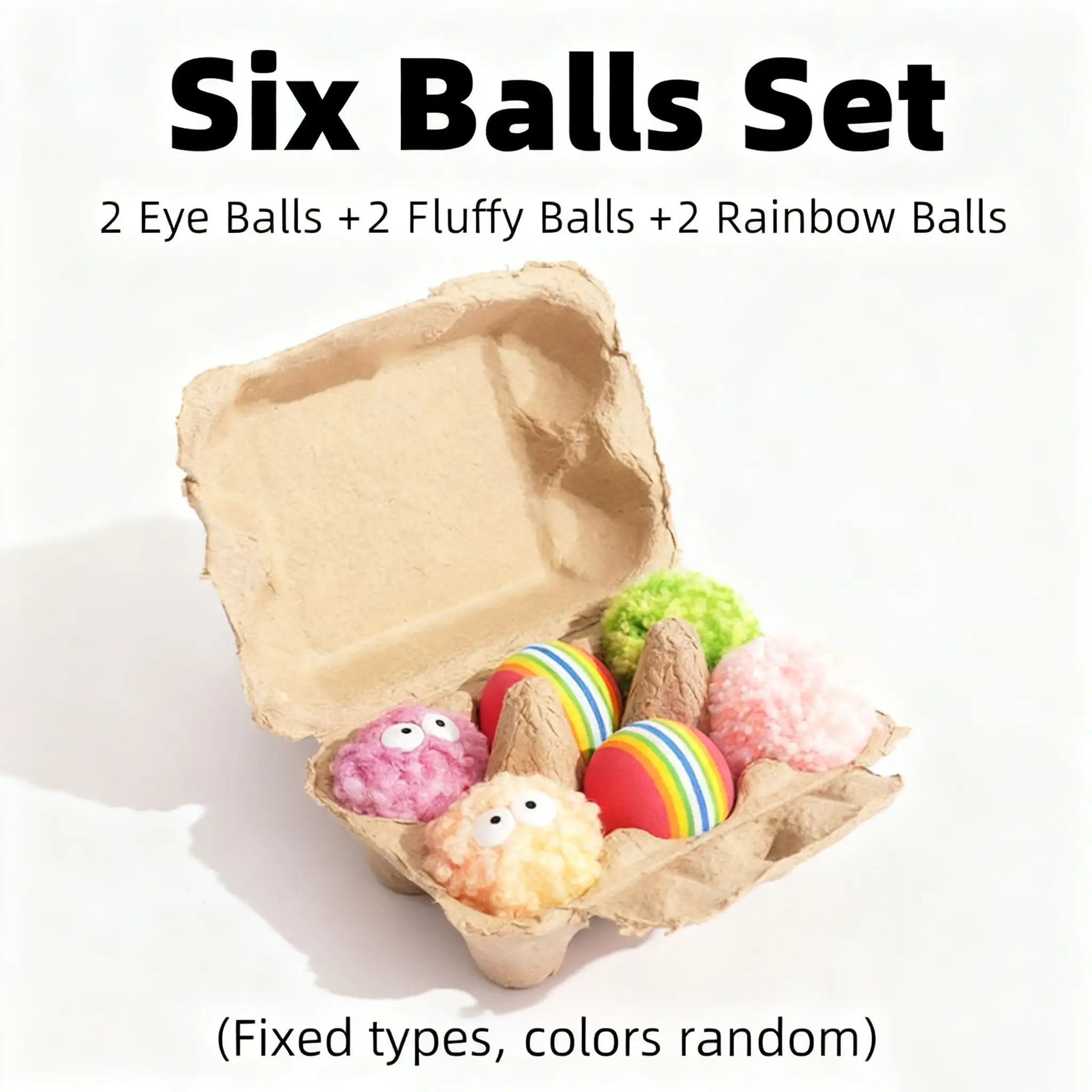 Kittyoo Egg Ball Cat Toy- with Catnip & Bell