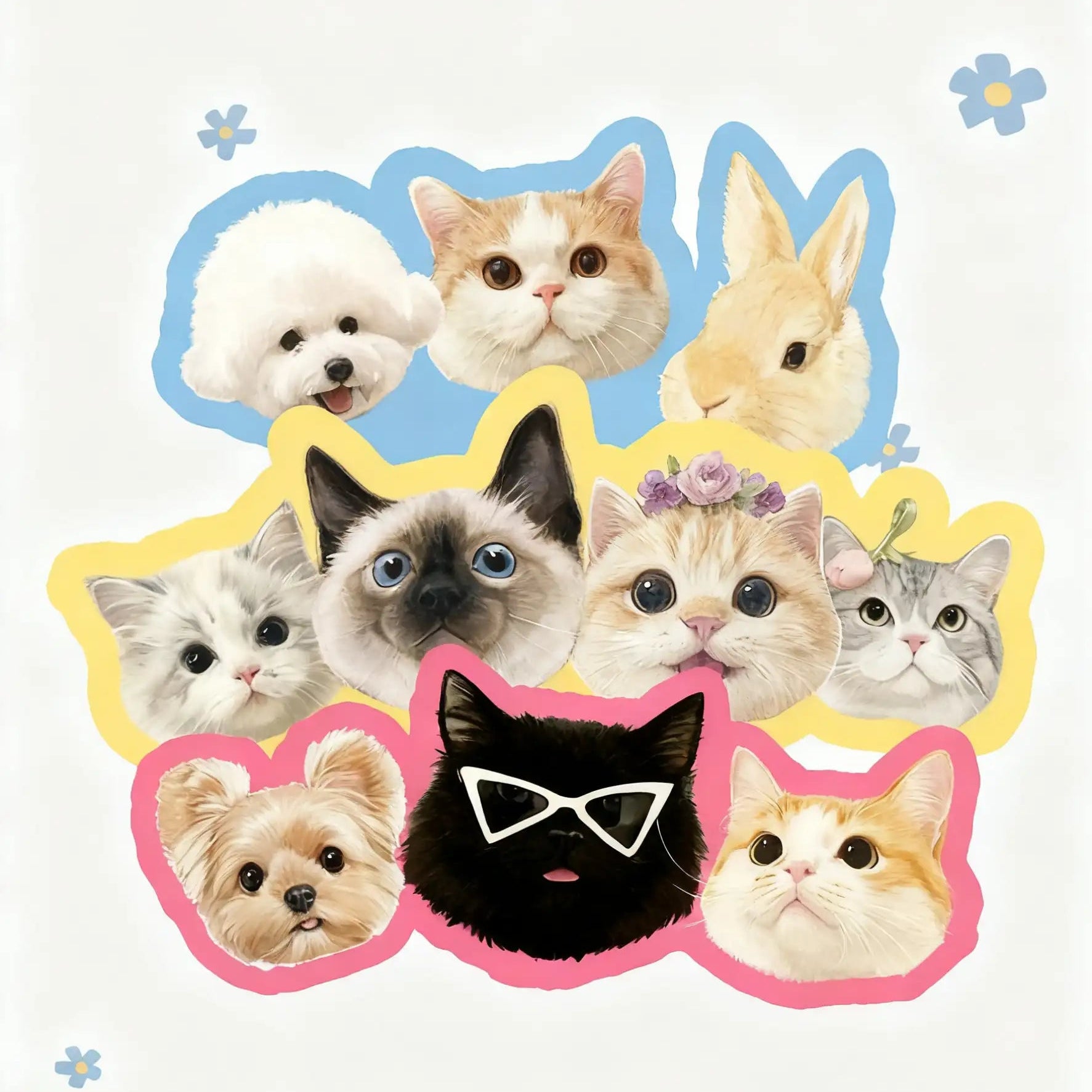 Kittyoo Custom Pet Portraits – Hand-drawn Cat & Dog Illustrations