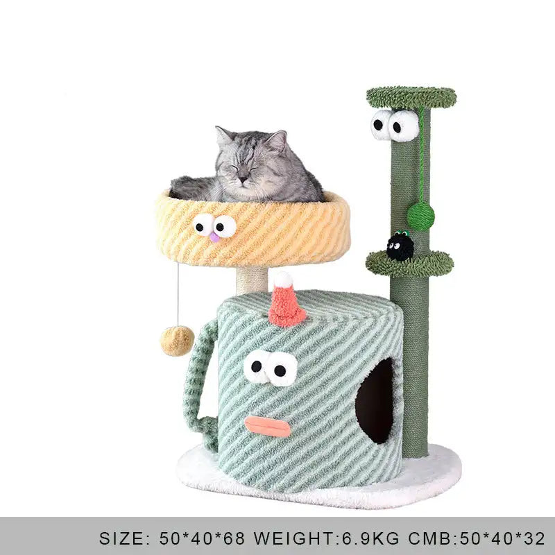 Kittyoo Green Monster Cat Tree
