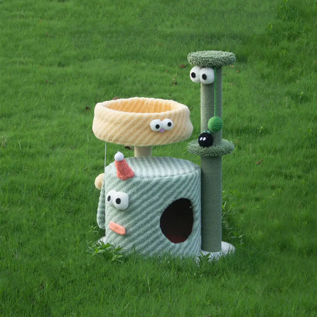 Kittyoo Green Monster Cat Tree