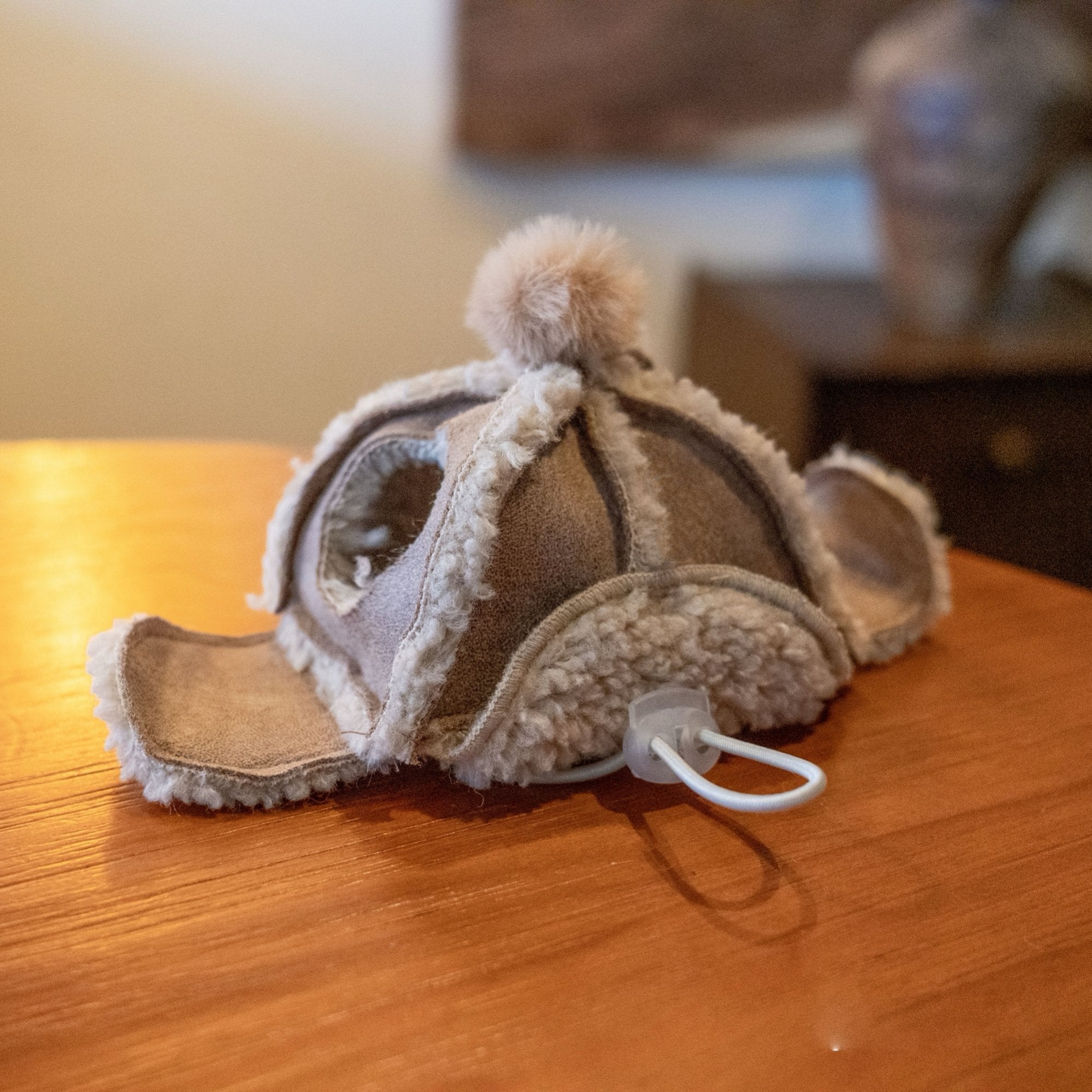 Kittyoo Fleece Aviator Hat - Lamb Wool Ear-Exposed Design