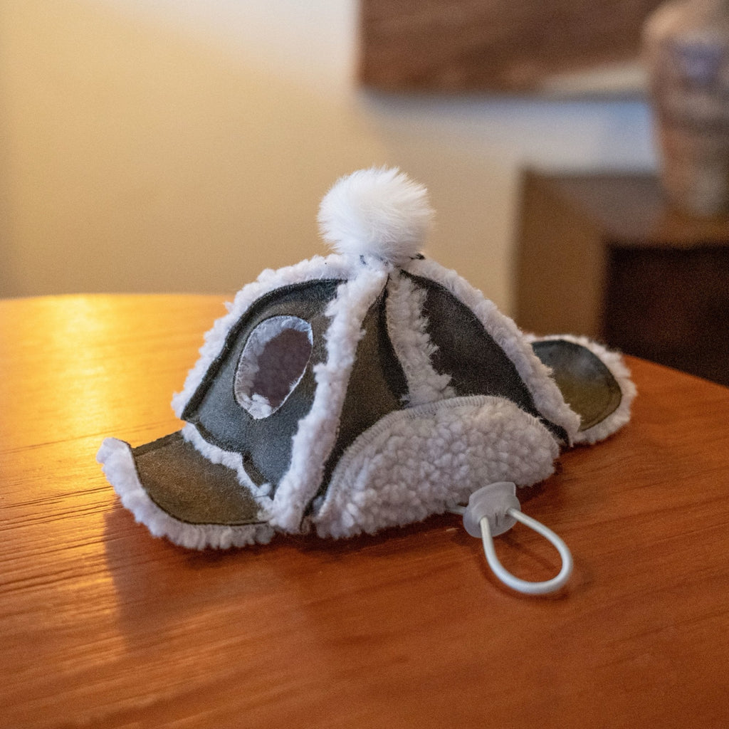 Kittyoo Fleece Aviator Hat - Lamb Wool Ear-Exposed Design