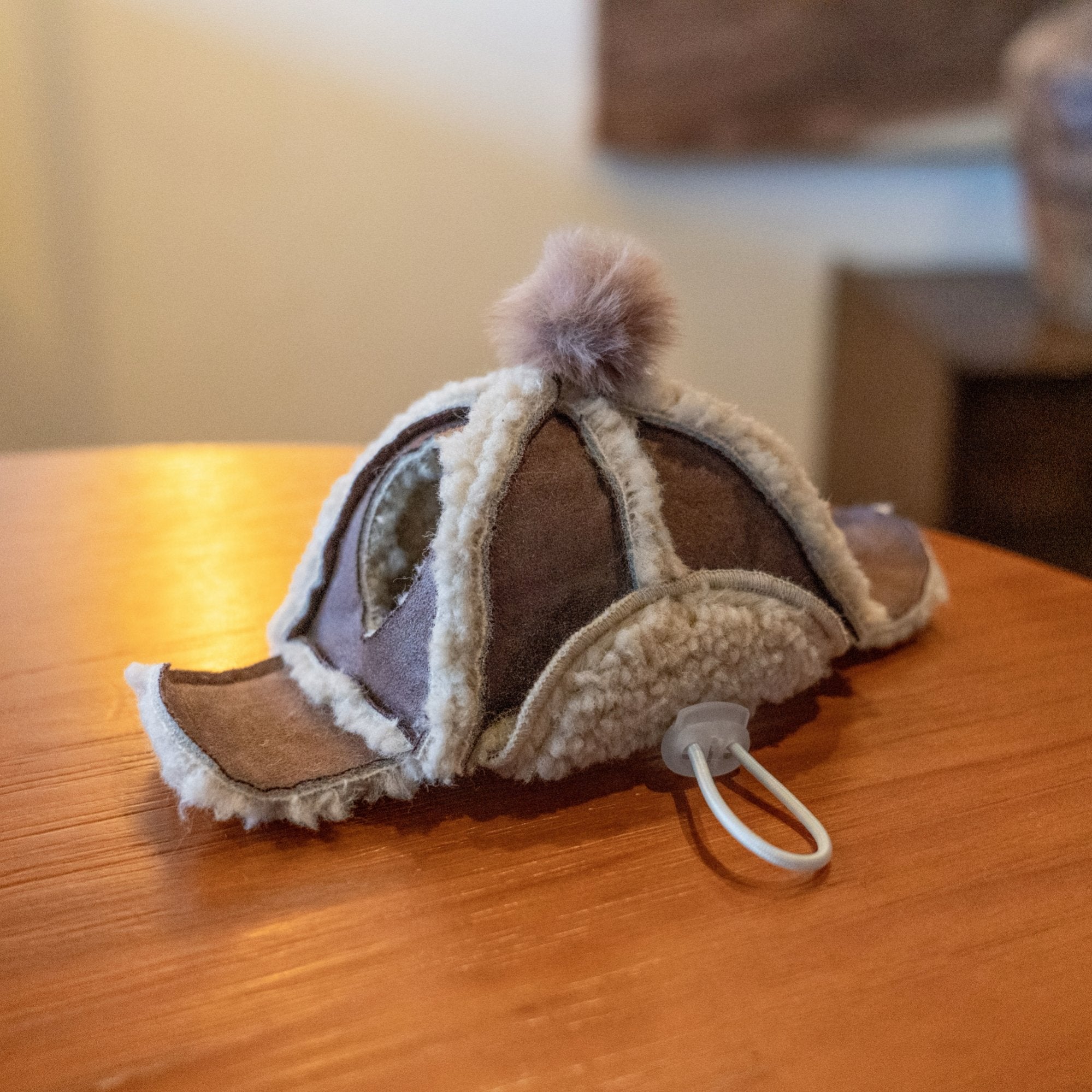 Kittyoo Fleece Aviator Hat - Lamb Wool Ear-Exposed Design