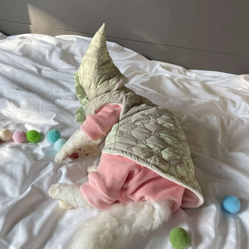 Gilet d'hiver pour chat Sphynx - Veste en coton rembourrée pour chats sans poils 