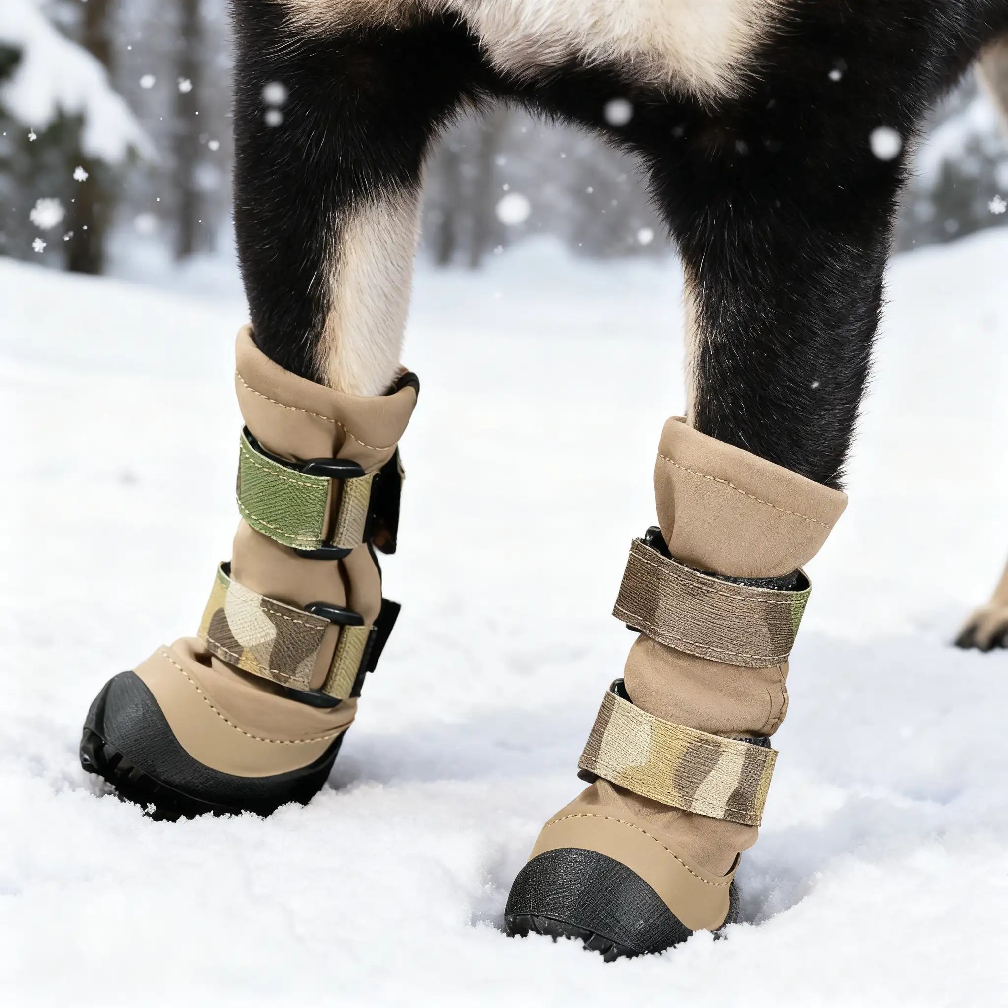 Vanntette utendørssko for hund - Sklisikre fleeceforede eventyrstøvler 