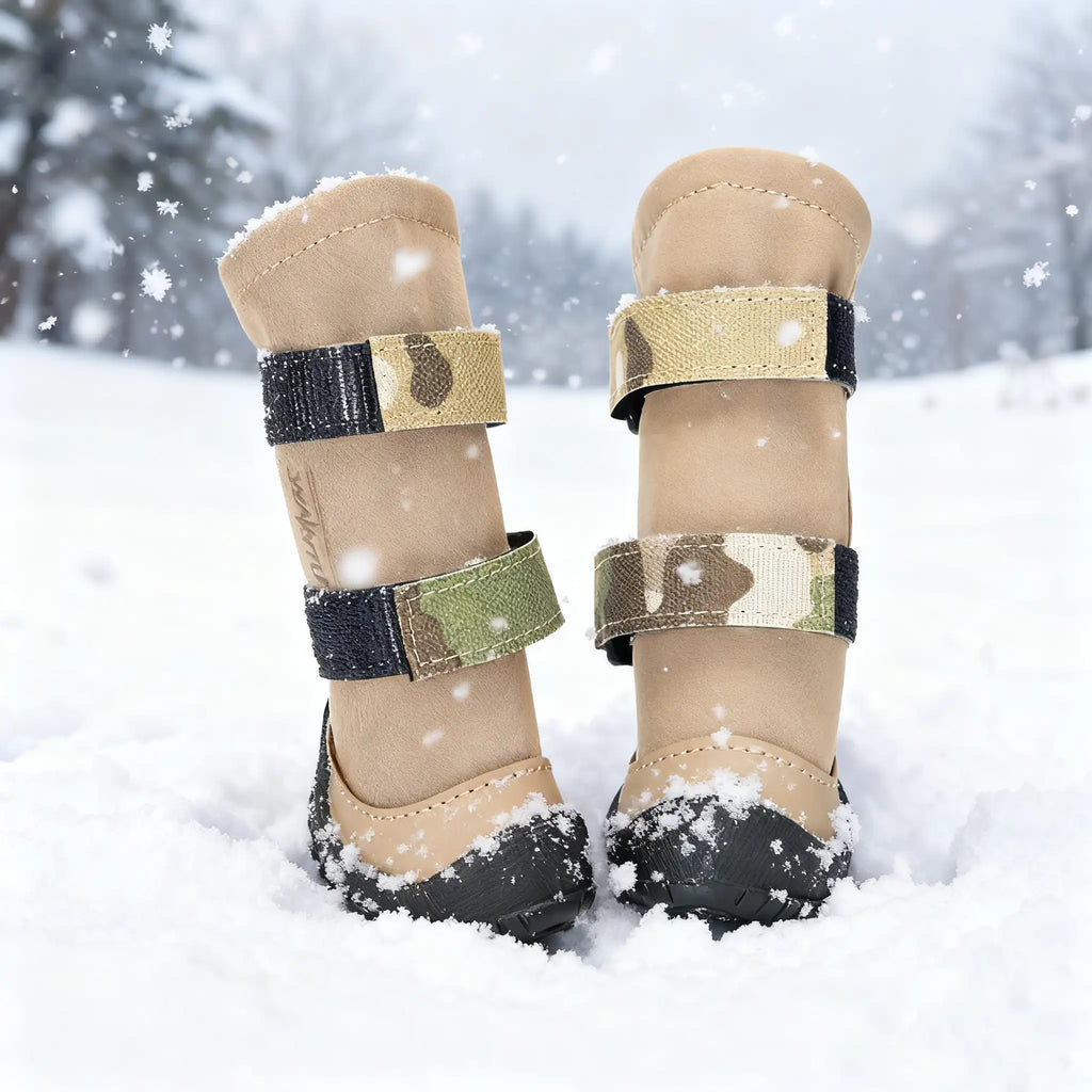 Vanntette utendørssko for hund - Sklisikre fleeceforede eventyrstøvler 
