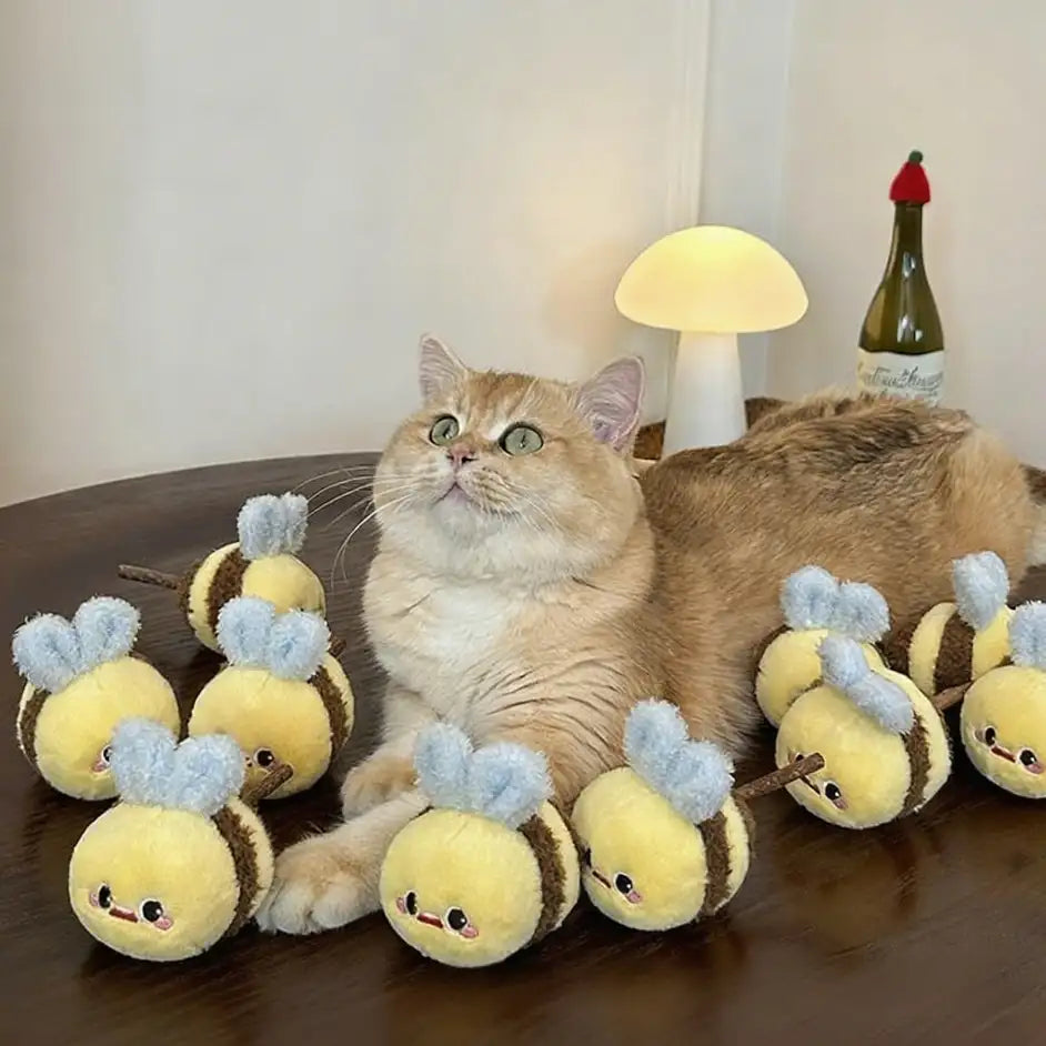 Kittyoo Bee Wood Catnip Toy