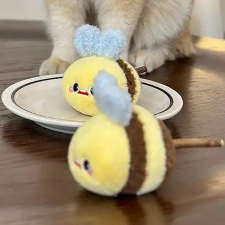 Kittyoo Bee Wood Catnip Toy