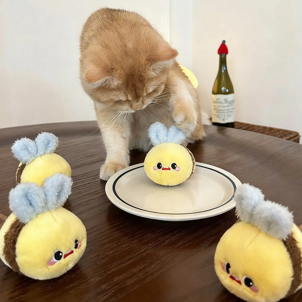 Kittyoo Bee Wood Catnip Toy