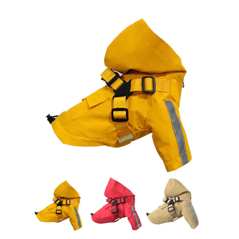 Kittyoo Classic British Style Waterproof Dog Raincoat