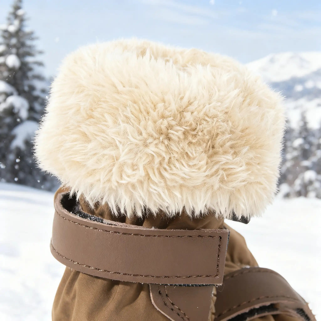 Bottes pour chien Labrador (lot de 4) - Bottes d'hiver imperméables et doublées d'une épaisse polaire 