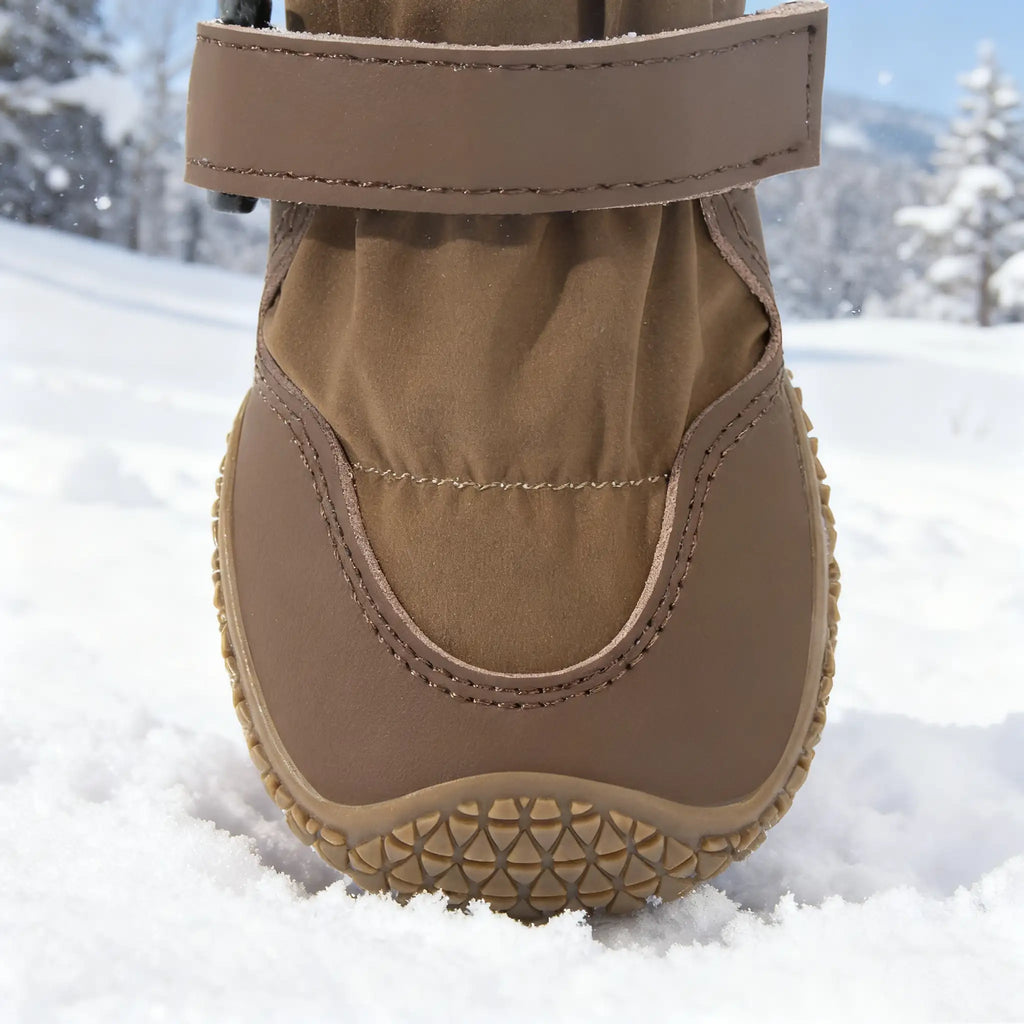 Bottes pour chien Labrador (lot de 4) - Bottes d'hiver imperméables et doublées d'une épaisse polaire 