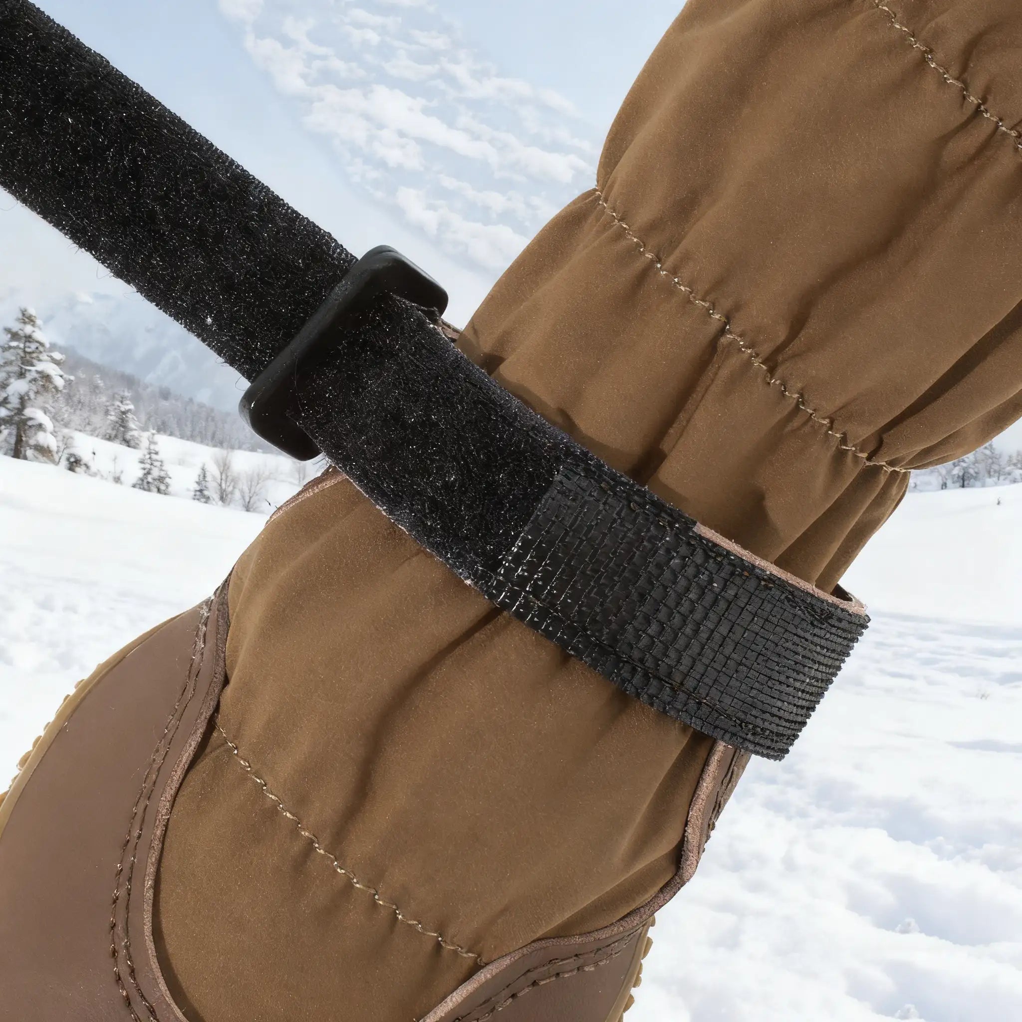 Bottes pour chien Labrador (lot de 4) - Bottes d'hiver imperméables et doublées d'une épaisse polaire 