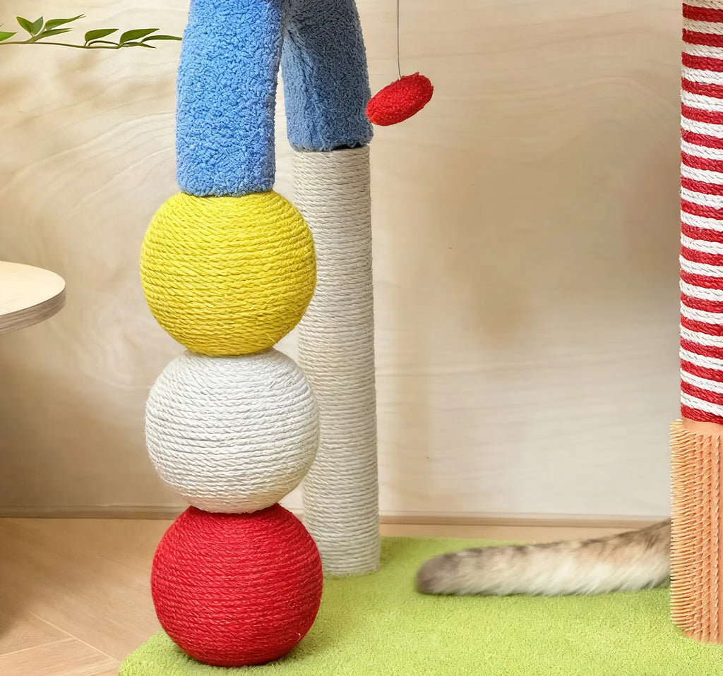 Kittyoo Cat Tree with Scratching Post & Bed