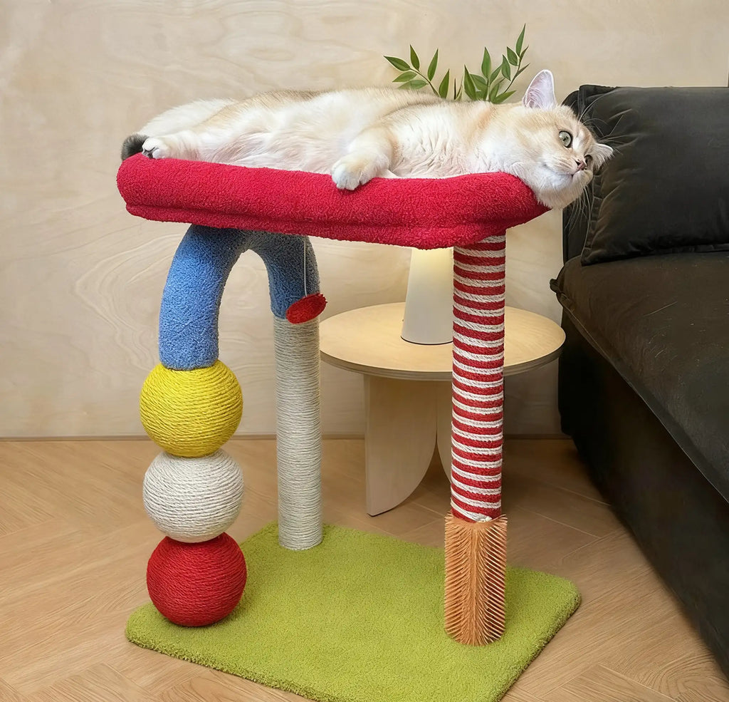 Kittyoo Cat Tree with Scratching Post & Bed