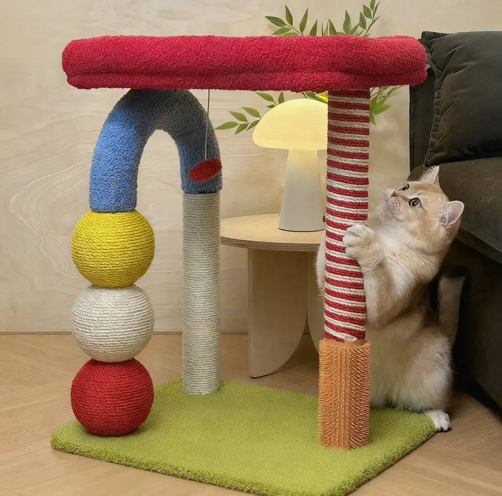 Kittyoo Cat Tree with Scratching Post & Bed