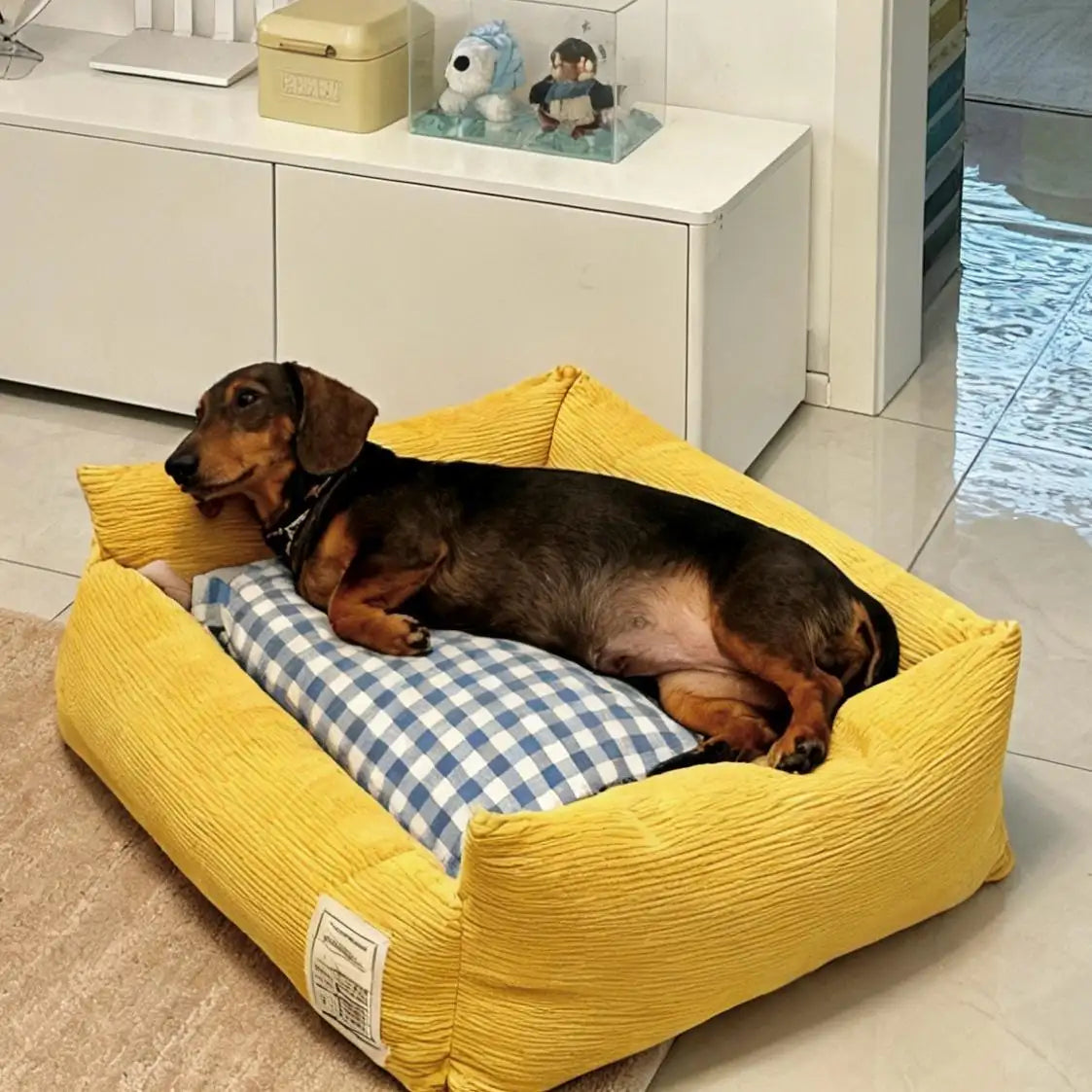 Kittyoo Corduroy Pet Bed - Warm & Cozy for Autumn/Winter