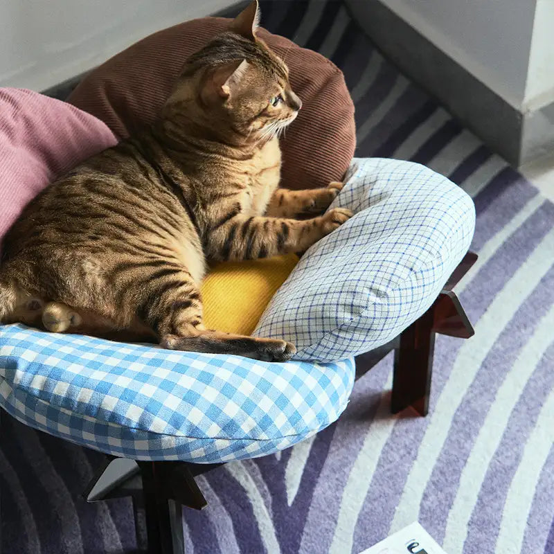 Kittyoo Pet Flower Bed Set - Comfortable & Cozy Cat Bed