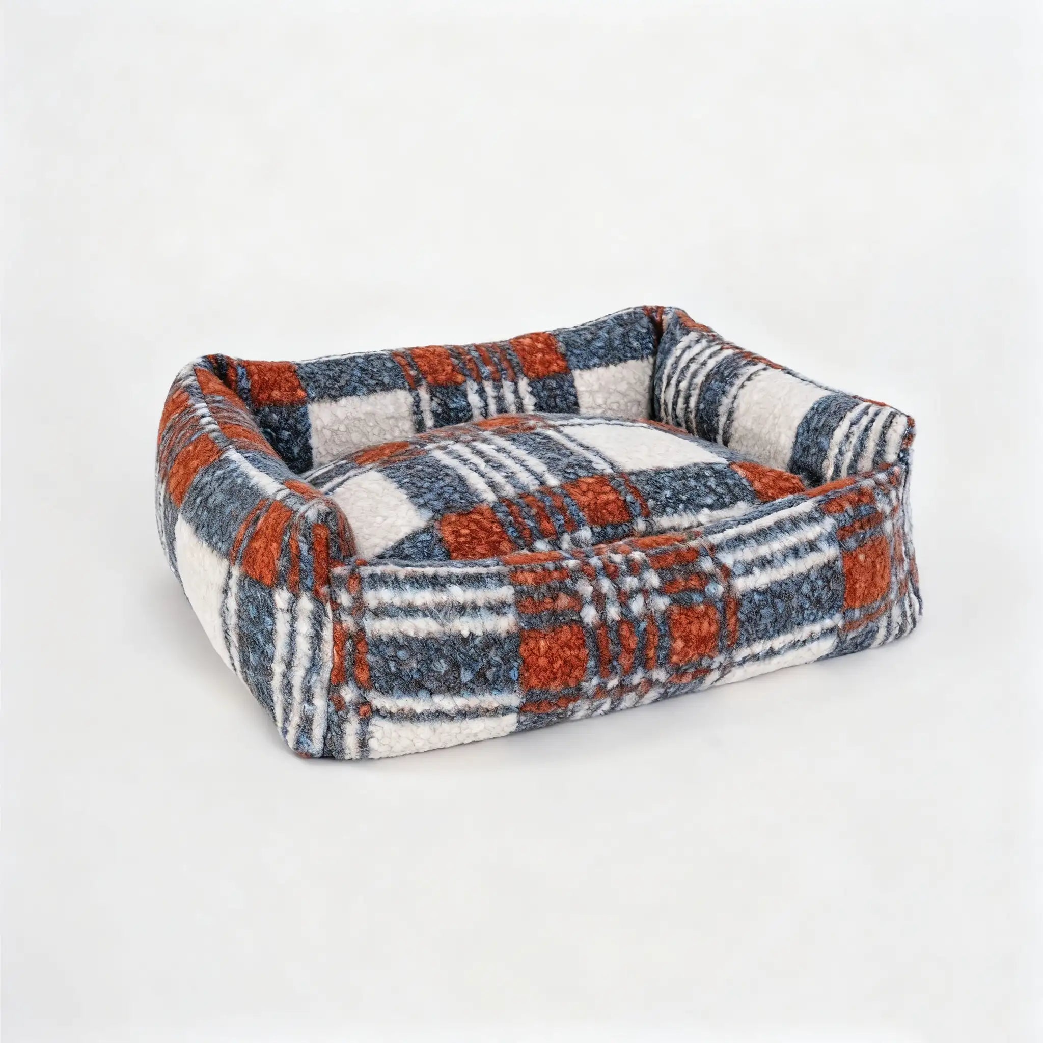 Kittyoo Plaid Wool Cat Bed - Warm & Cozy for Winter