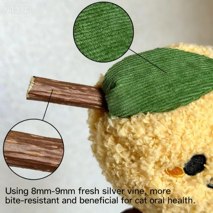 Kittyoo Lemon Cat Toy with Catnip