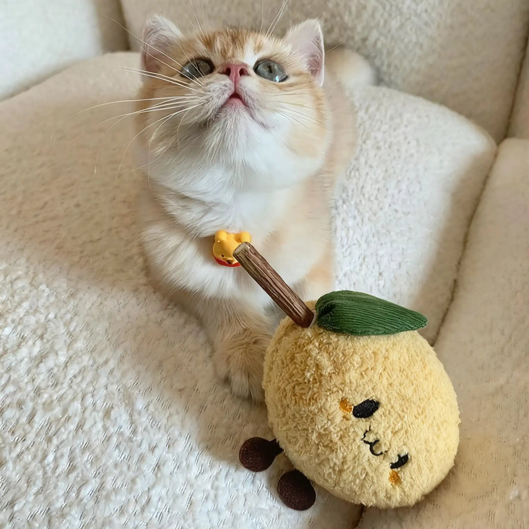 Kittyoo Lemon Cat Toy with Catnip