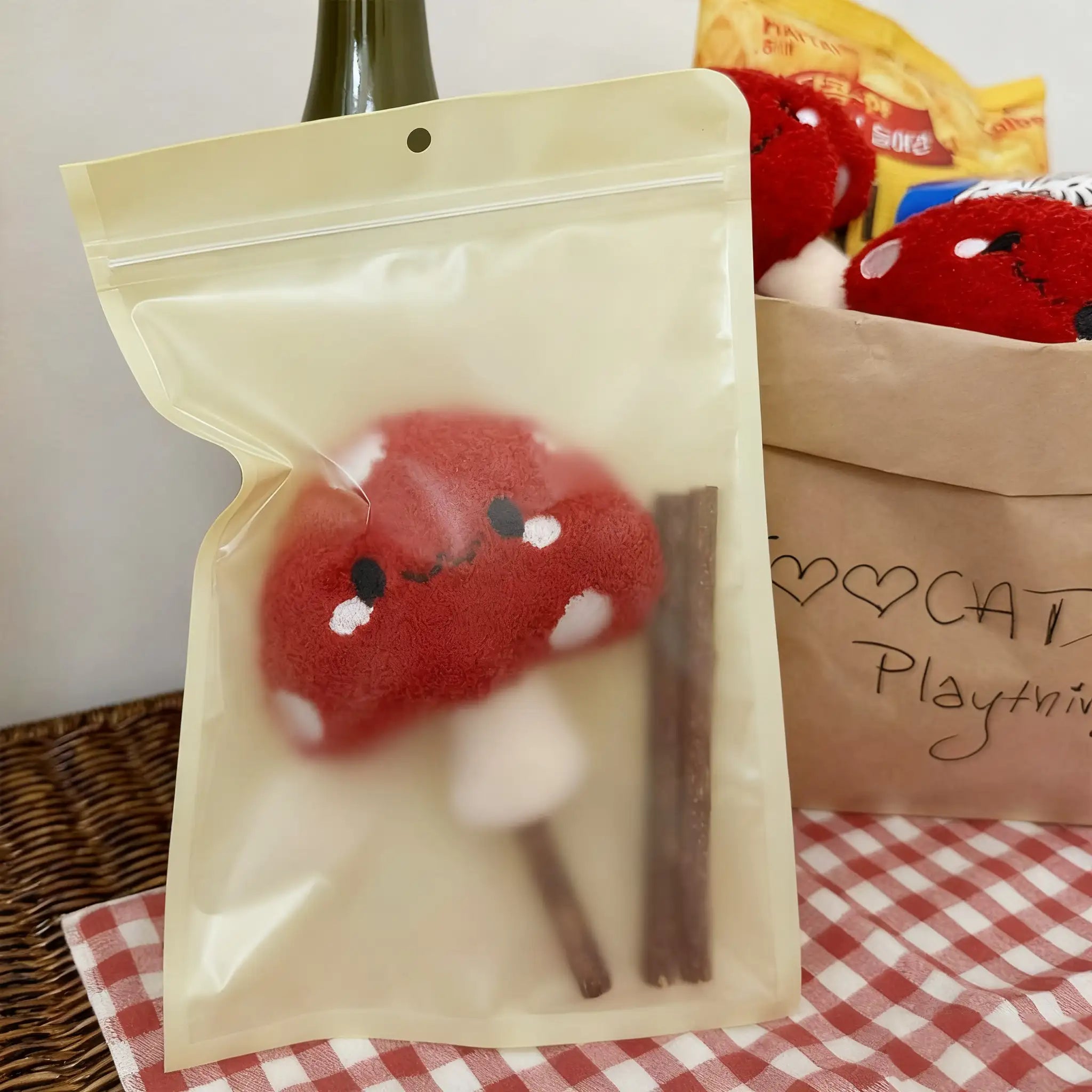Kittyoo Red Mushroom Catnip Toy