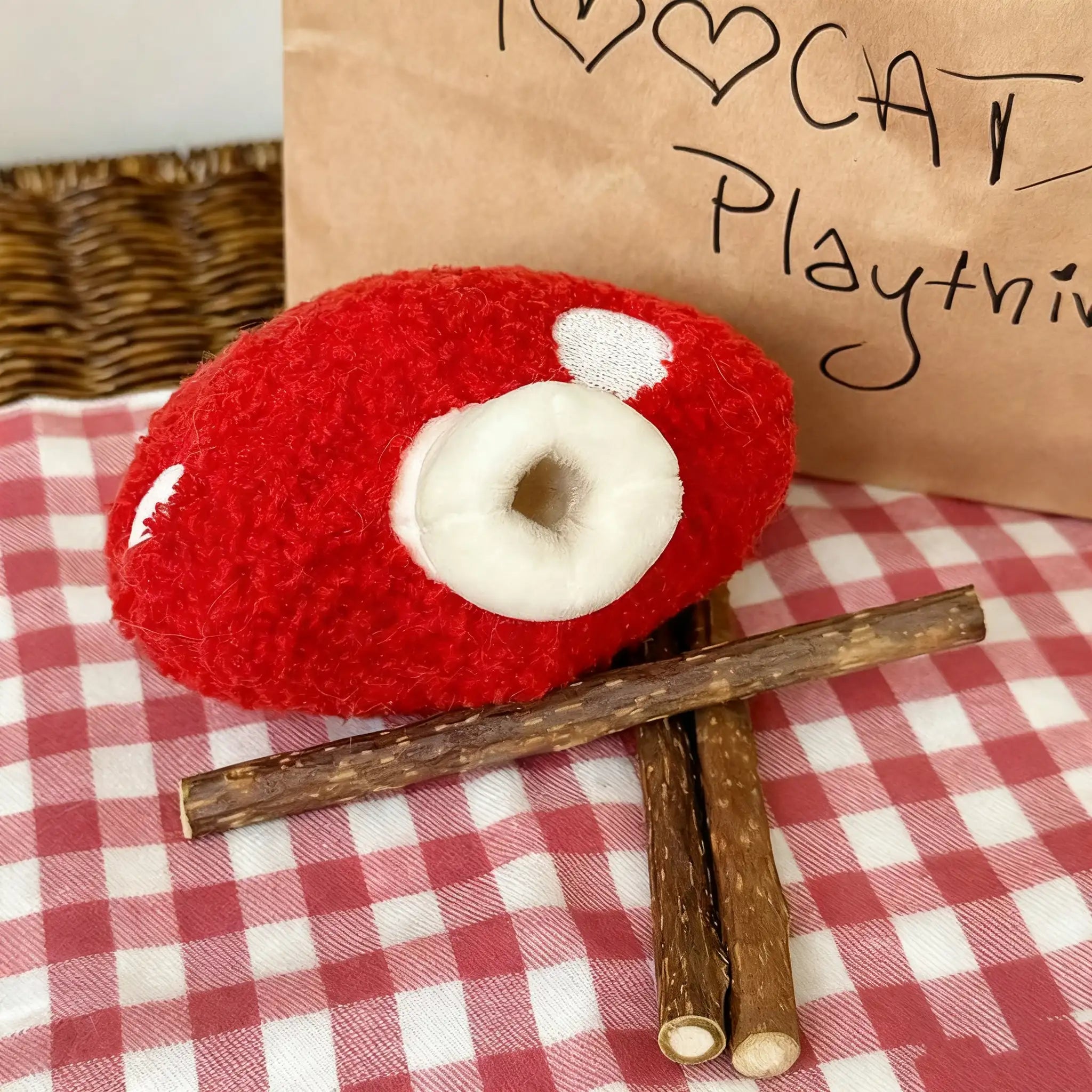 Kittyoo Red Mushroom Catnip Toy