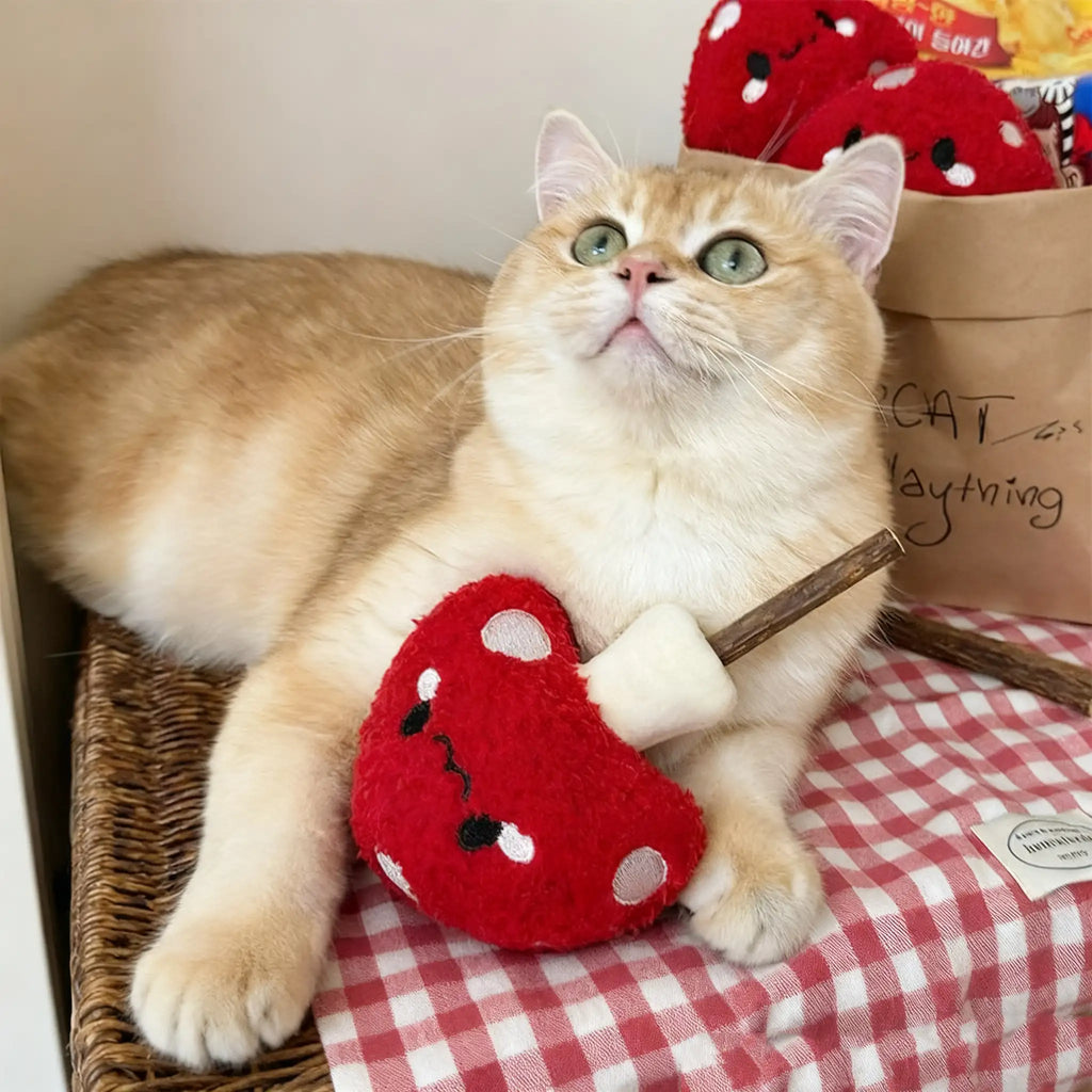 Kittyoo Red Mushroom Catnip Toy